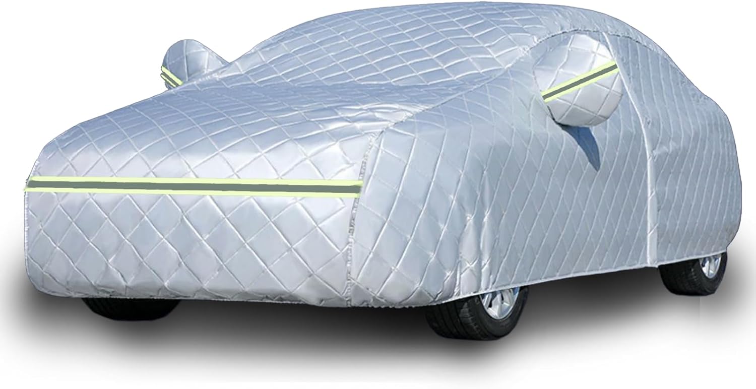 Heavy Duty 7-Layer Waterproof Car Cover for All-Weather Hail and UV Pr