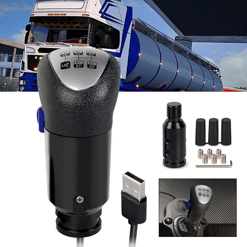 RASTP USB Shifter for American Truck Simulator and ETS2, Compatible wi