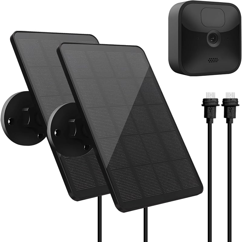 2-Pack 4W Solar Panel for Blink Outdoor 3 Camera with 13.12ft Cable an