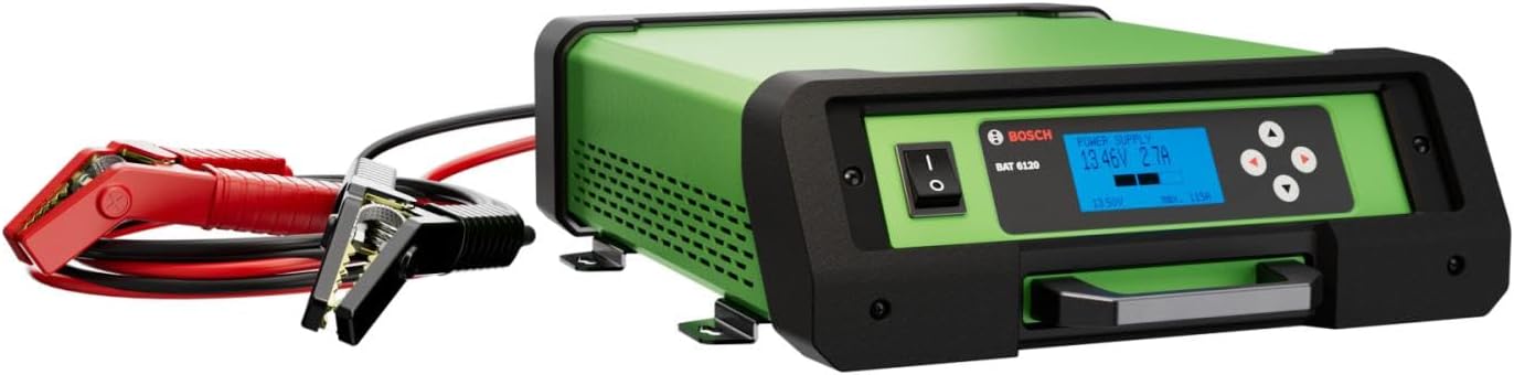 Bosch 120 Amp Smart Battery Charger and Power Supply for All Automotiv