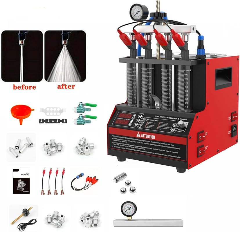 Fuel Injector Cleaner,CT160 Heated Injector Cleaner Tester,4-Cylinders