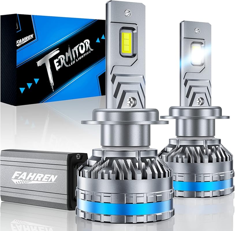 FAHREN H7 Fog Bulbs with 120W and 70,000 LM, Plug and Play, 2-Pack