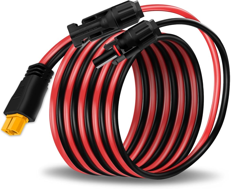 10FT COMeap Solar Panel Cable for Anker SOLIX with MC-4 to XT60 Adapte