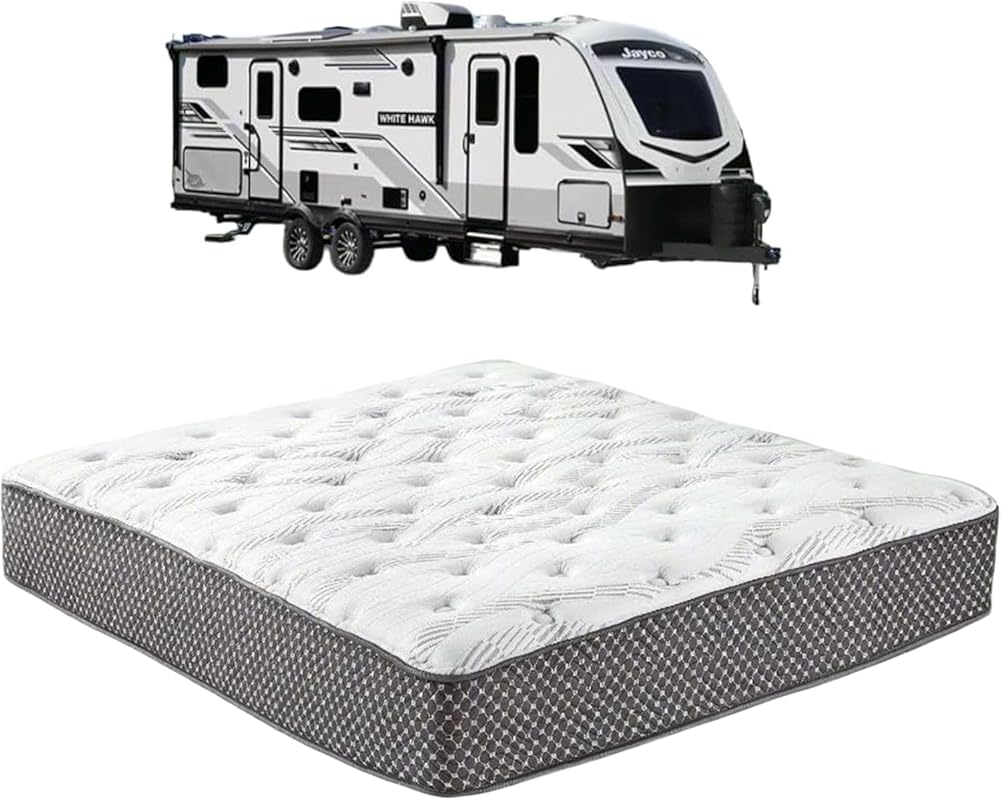 WanderRest Cool Hybrid 10-Inch RV King Mattress with Cooling Gel Memor