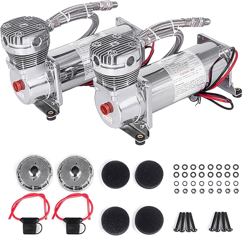 200PSI 12V Heavy Duty Air Compressor with 1/4 NPT for Truck Air Ride a