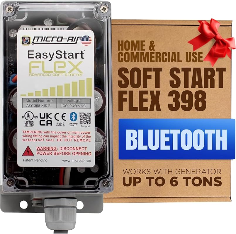 MICRO-AIR EasyStart FLEX 398 - Bluetooth Soft Start Kit for Home Air C