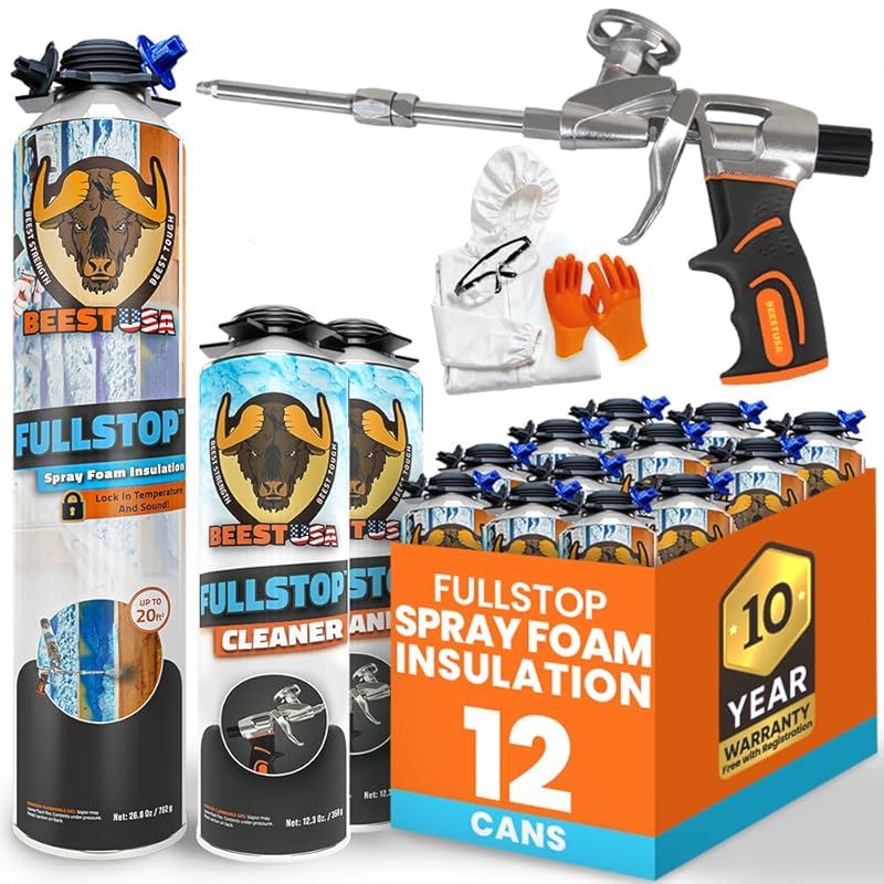 BEEST Spray Foam Insulation Kit for Walls and Attic Covers 240 Board F