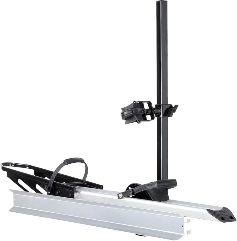 Single 1-Ebike Rack Hitch Mount with Ramp Foldable Bike Carrier 100 lb