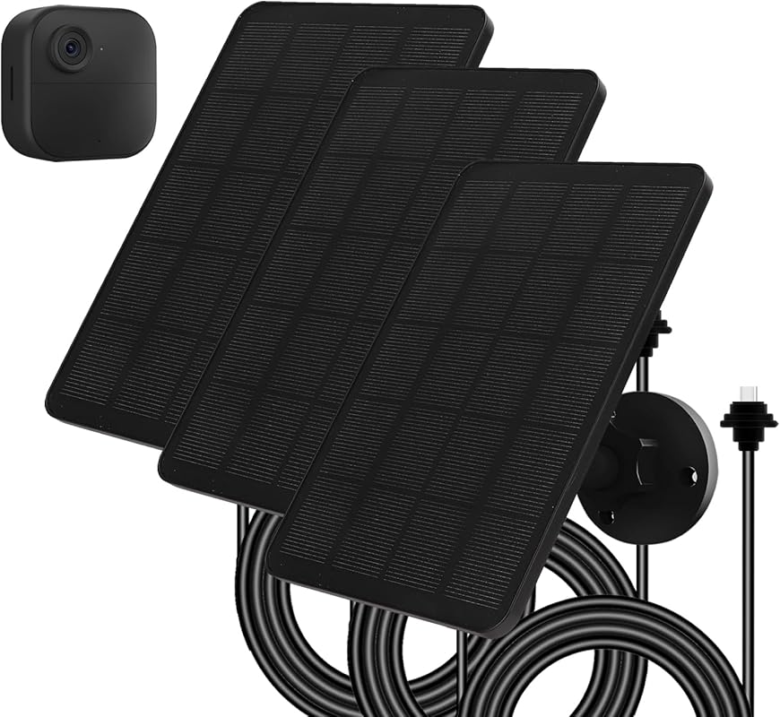3-Pack 4W Solar Panel for Blink Outdoor 4 Camera with 13.12ft Cable an