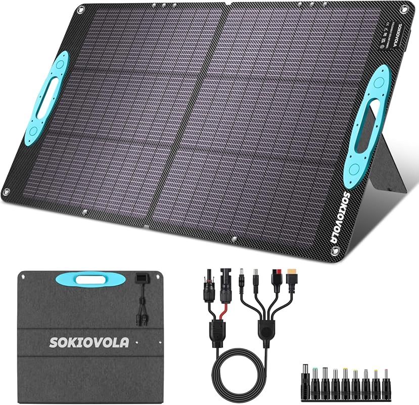 100W ETFE Portable Foldable Solar Charger with High Conversion for Cam