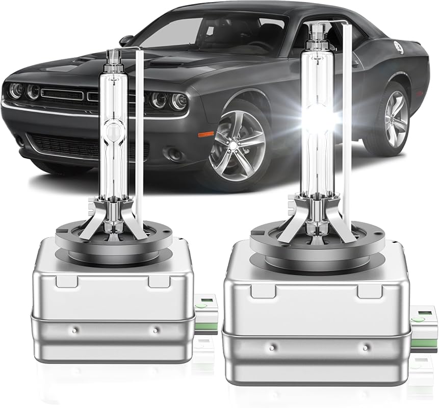 D3S HID Headlight Bulbs for Dodge Charger 2011-2024, 6000K White and P