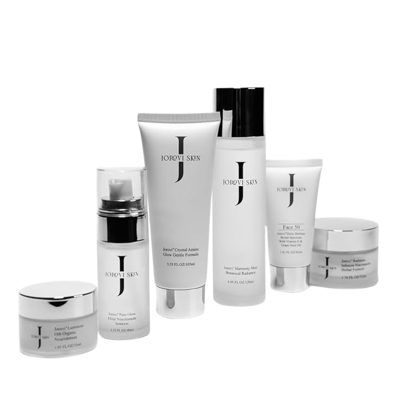 Jorovi Beauty 6-Piece Skincare Set with Cleanser, Toner, Serum, Eye Cr