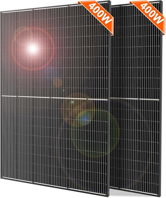 DOKIO 800W Mono Solar Panels for 12/24V Systems with Long Leads for Ho