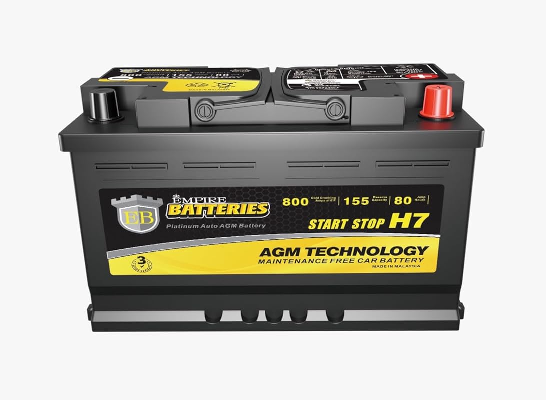 Empire AGM Battery BCI Group 47 for Mercedes Sprinter 2500 with 12V 80