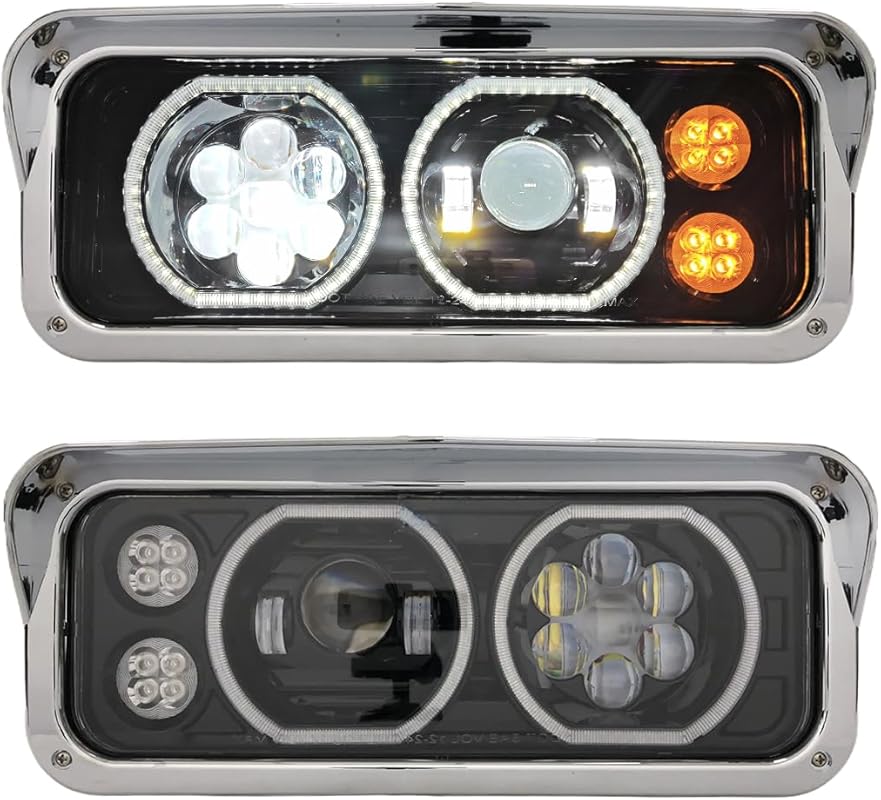 Full LED Performance Headlights for Peterbilt 379 Kenworth W900 and Fr