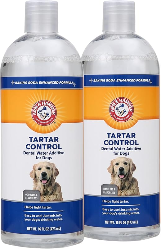 Arm & Hammer Dental Water Additive for Dogs Reduces Plaque and Tartar