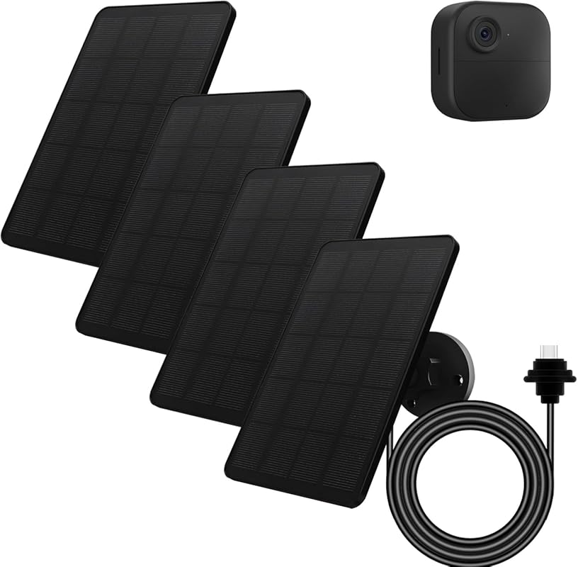 4-Pack 4W Solar Panel for Blink Outdoor 4 Camera with 13.12ft Cable an