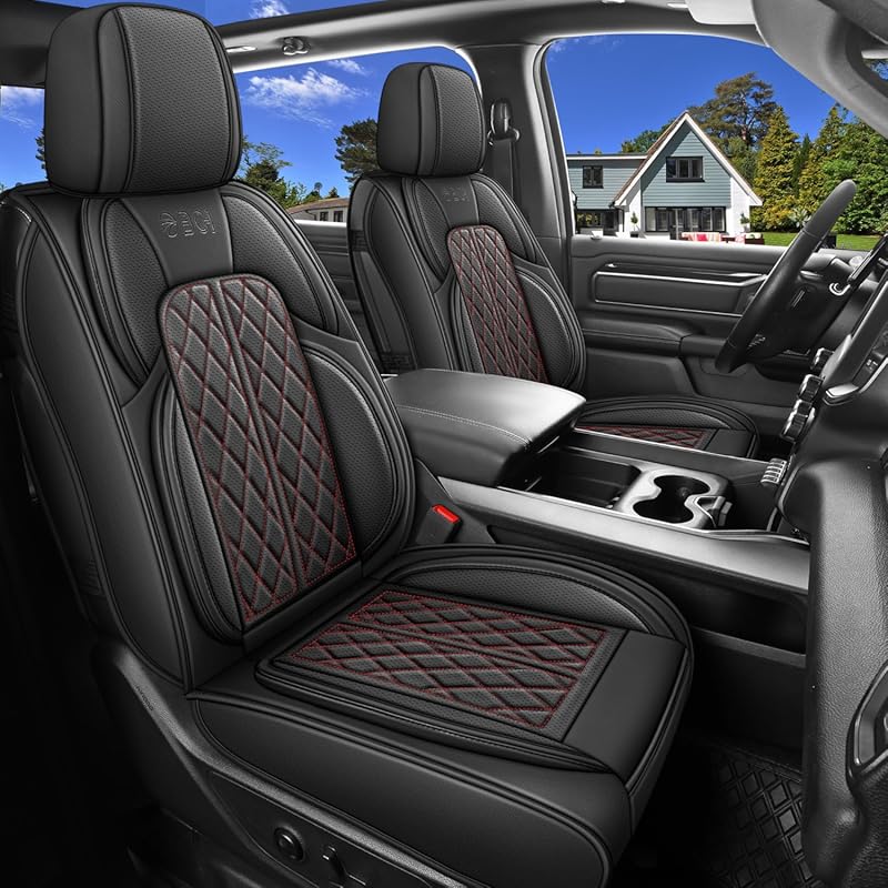 Faux Leather Seat Cover Set for Ford F150 Models from 2009 to 2026 Cre