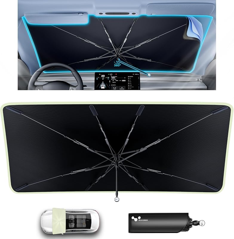 helloleiboo  Car Windshield Sun Shade Umbrella 57