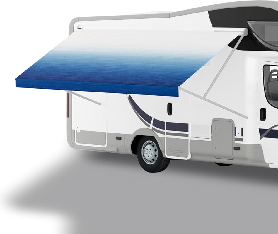 16-Foot Heavy-Duty 16.2oz Weatherproof Vinyl RV Awning Fabric Replacem