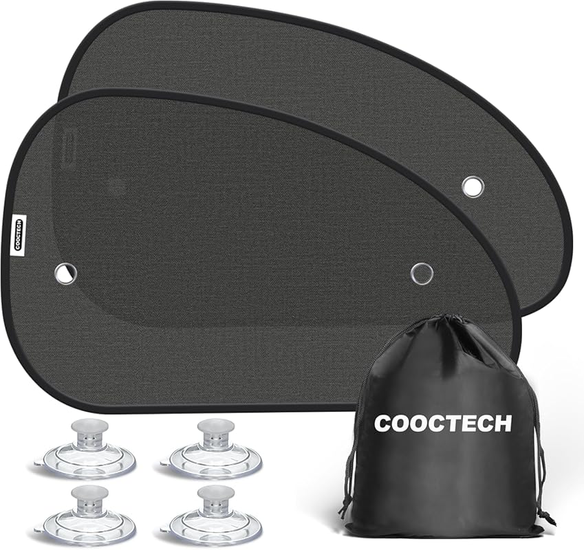 Car Side Window Shades with Suction Cups for Baby to Block 99.98% UVR