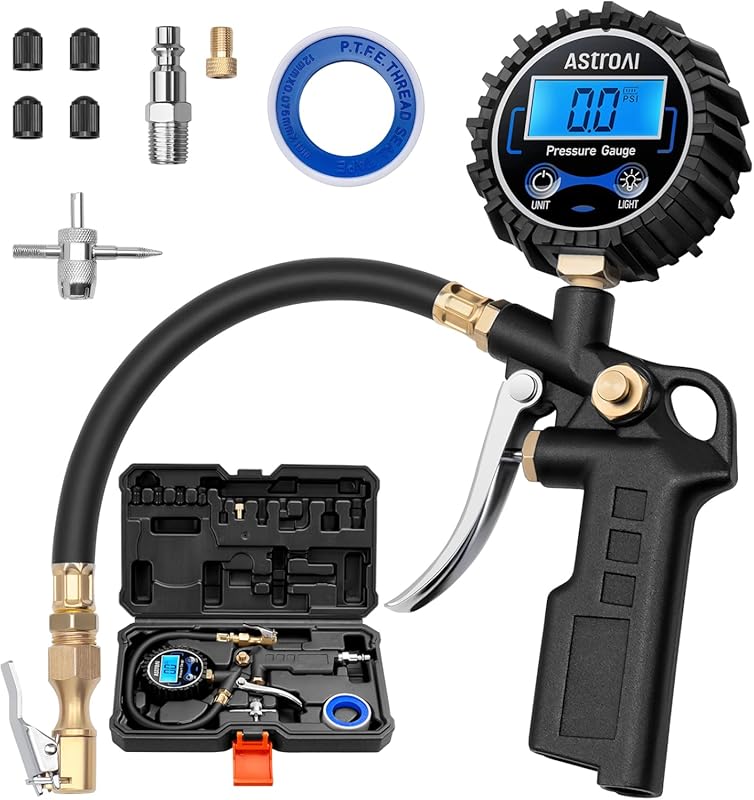 AstroAI Digital Tire Pressure Gauge and Inflator with Quick Connect Co