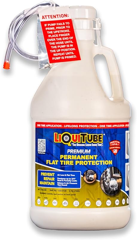 Premium Heavy Duty Tire Sealant - Permanent Flat Tire Protection for I