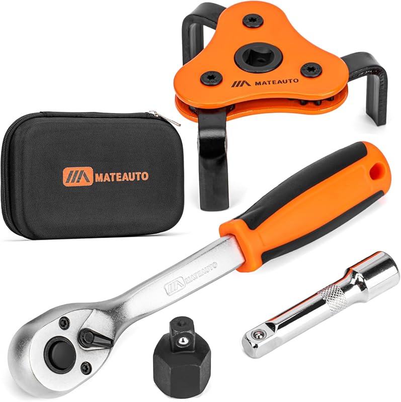 3-Jaw Adjustable Oil Filter Wrench Set for 2-1/8 to 4-1/2 Inch Filters