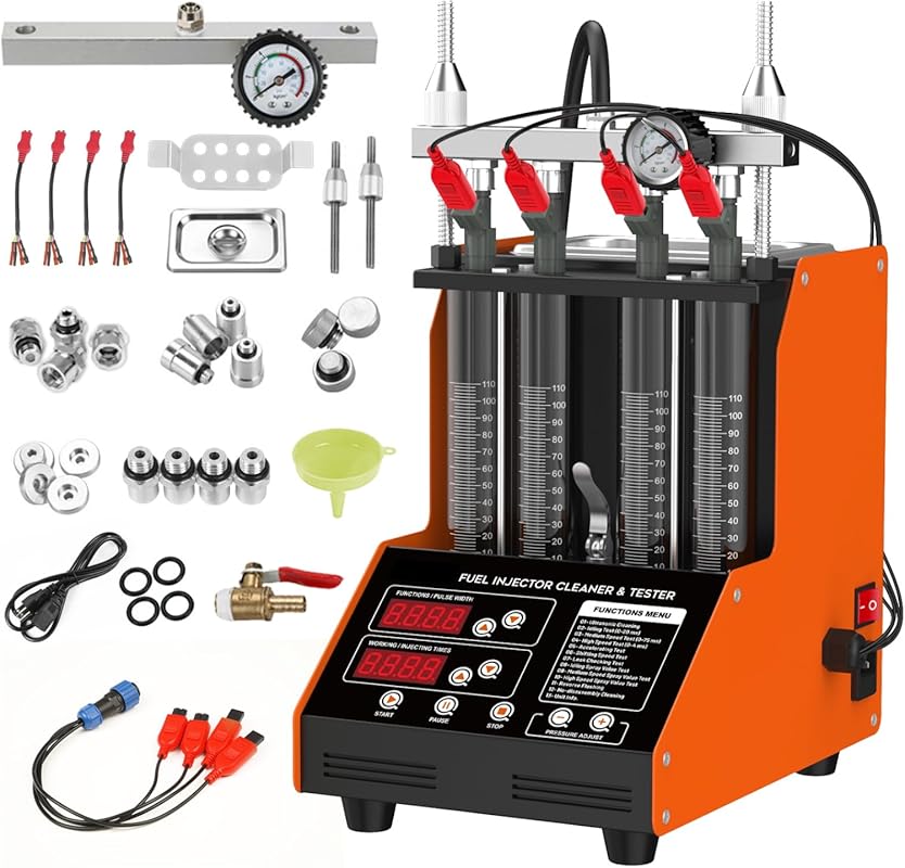 Fuel Injector Cleaner Machine with Ultrasonic Cleaning and Nine Test M