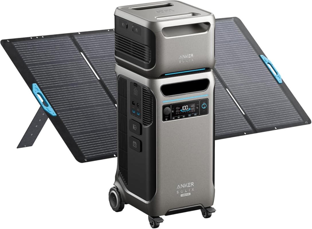 Anker SOLIX F3800 Plus Power Station with BP3800 Expansion Battery and