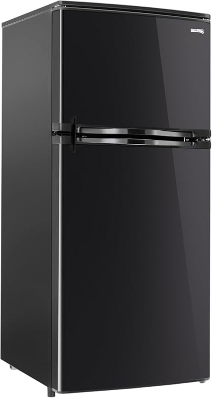 RecPro 4.4 Cu Ft 12V RV Refrigerator with Freezer and Adjustable Shelv