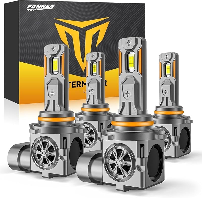 9005 and 9006 LED Bulbs Combo with 100,000LM and 6500K for Reflector H