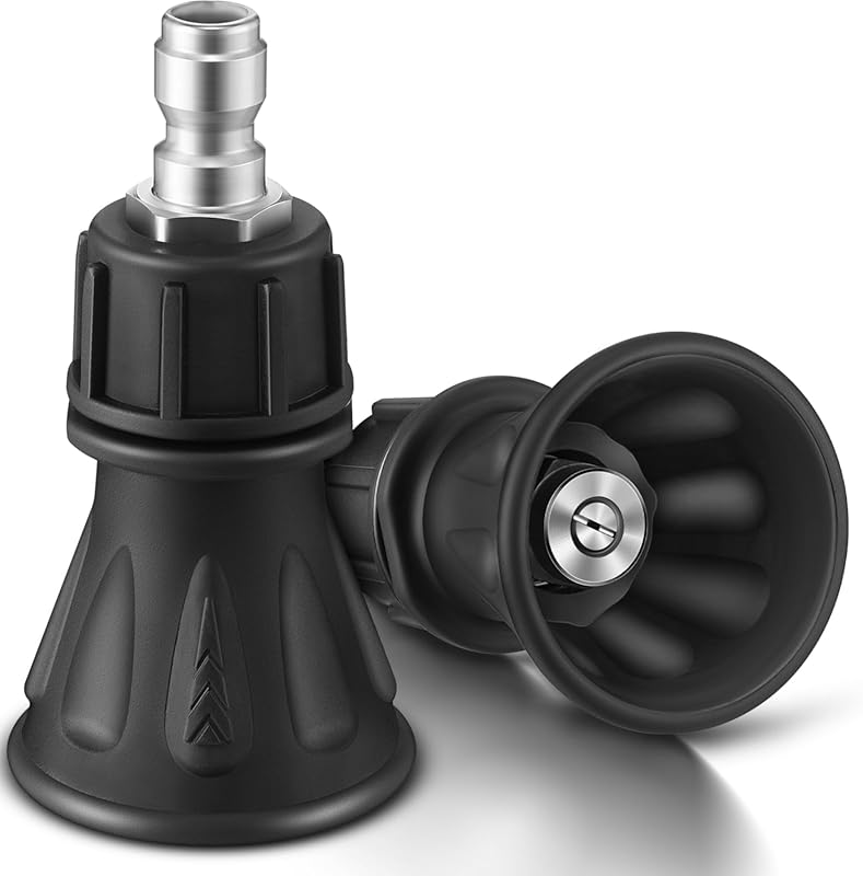 Dreyoo 2-Pack 40 Degree Pressure Washer Nozzle Guards with 4.0 Orifice