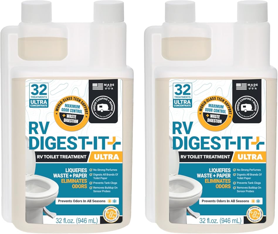 RV Digest-It Toilet Treatment to Eliminate Odors and Liquify Waste in