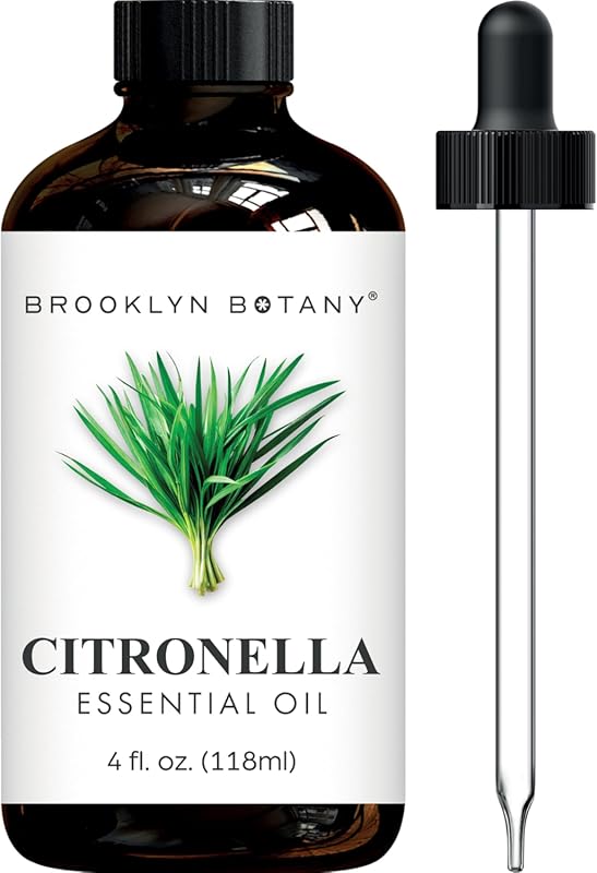 Brooklyn Botany 4 Fl Oz Citronella Essential Oil with Dropper for Tiki