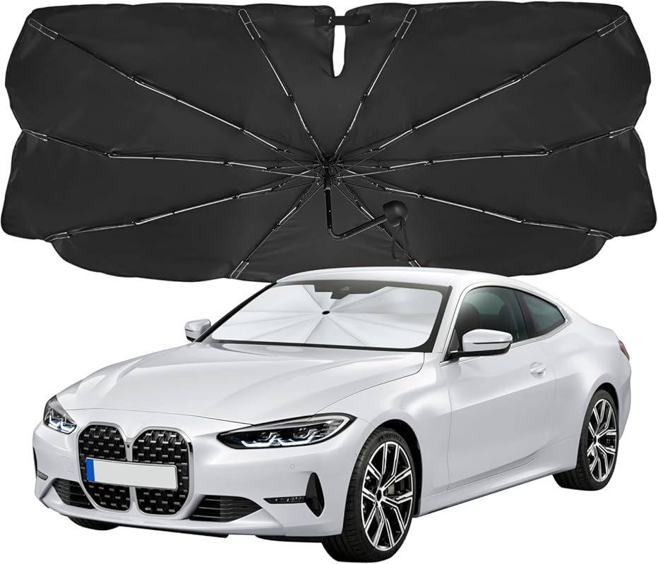 EcoNour Umbrella Windshield Sun Shade for Car | Foldable Umbrella Sun 