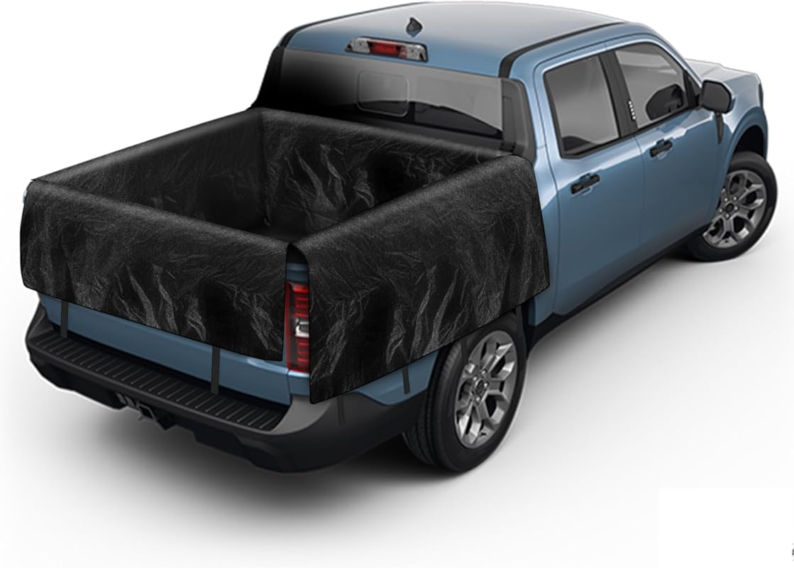 Waterproof Truck Bed Tarp for Compact Short Beds like Ford Maverick an