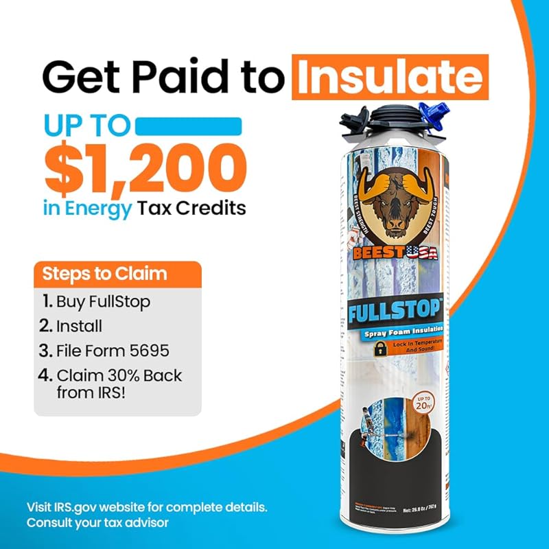 BEEST Spray Foam Insulation Kit for Walls and Attic Covers 480 Board F