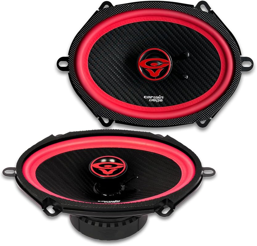 Cerwin-Vega V68 6x8 Inch 2-Way Coaxial Car Speakers with 300W Max Powe