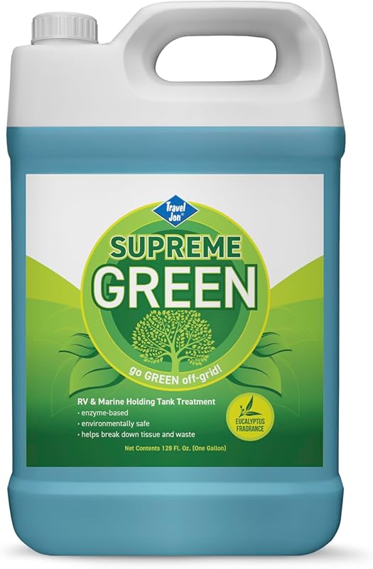 Green Liquid RV and Marine Holding Tank Treatment with Enzyme Formula
