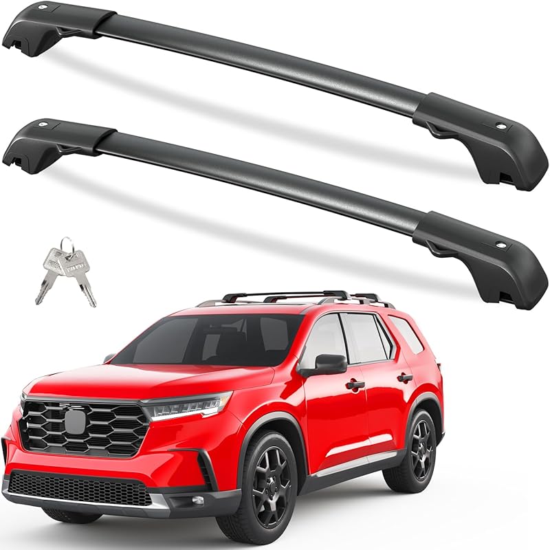 Tuyoung 300-Pound Lockable Roof Rack Cross Bars for Honda Pilot 2023-2