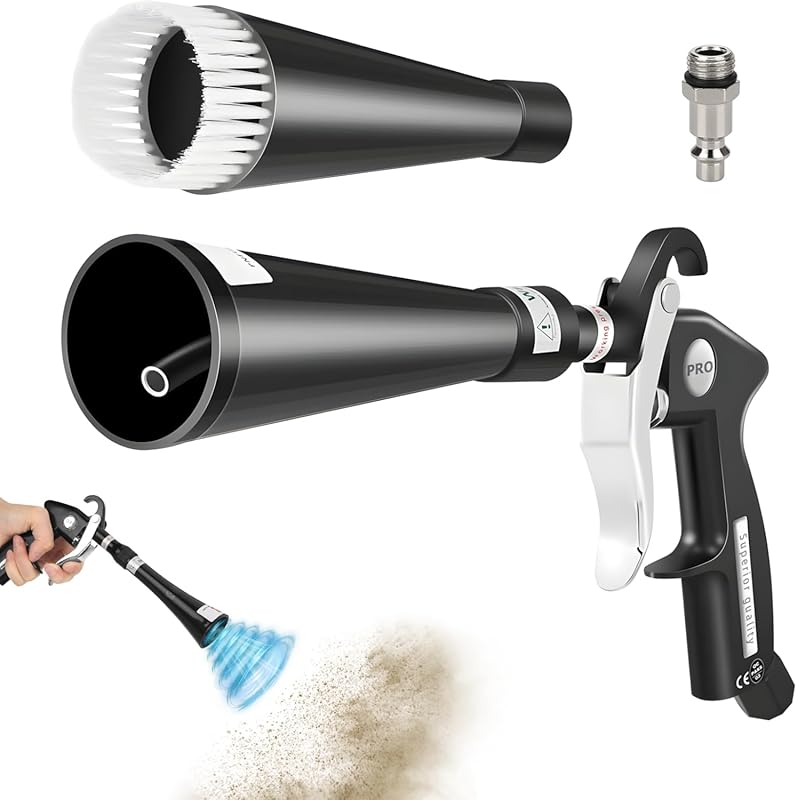 Tornado Car Cleaning Gun - Air Blower for Detailing, Rapid Dust & Dirt