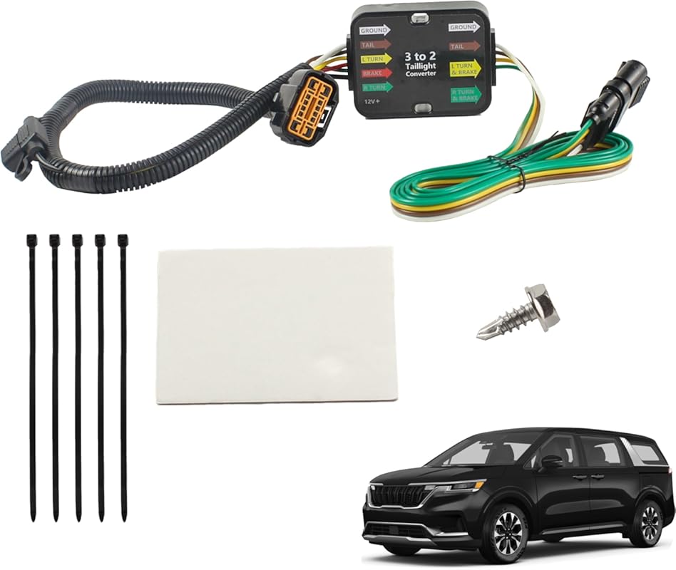 4-Pin Trailer Wiring Harness Kit for 2022-2024 Hyundai Santa Cruz and 