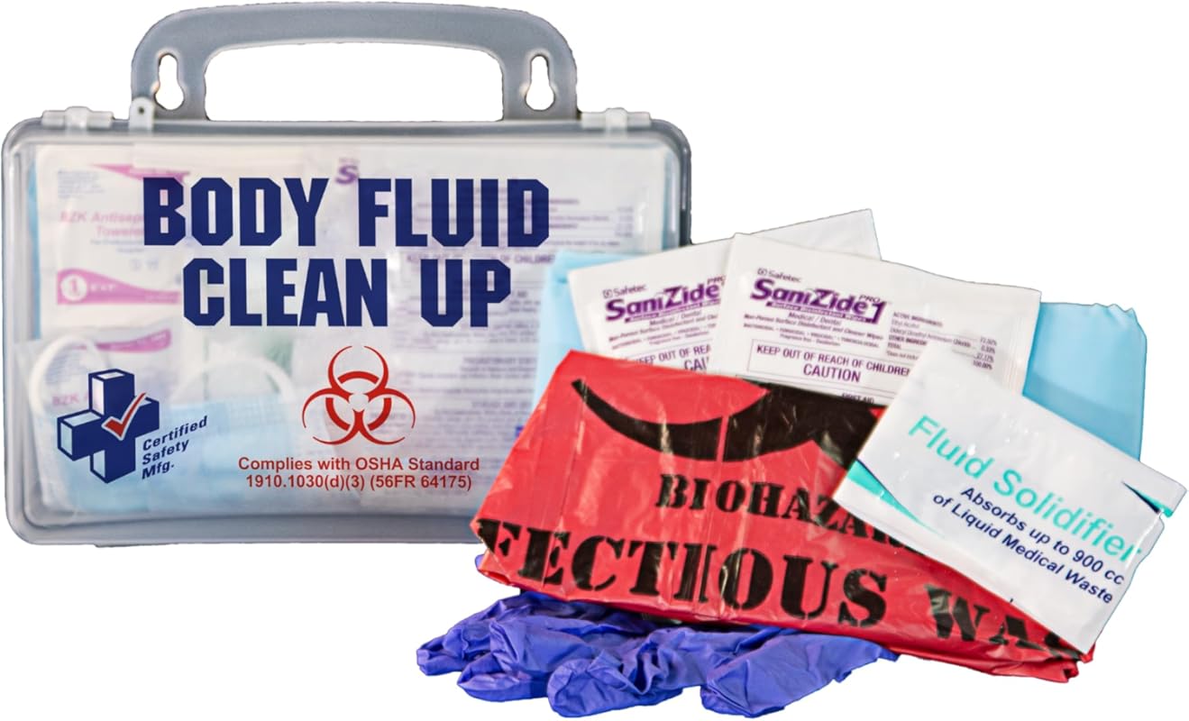 Certified Safety Mfg Bloodborne Pathogen Kit OSHA Certified