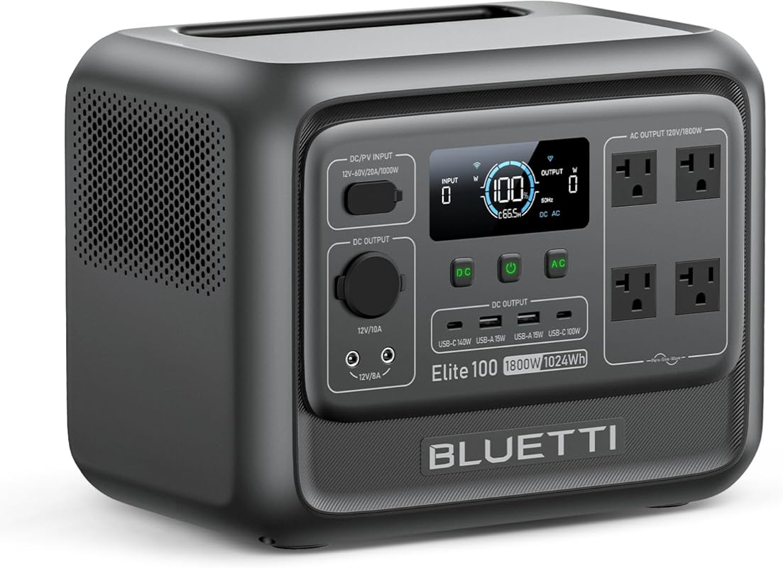 Bluetti Elite 100 V2 Portable Power Station with 1024Wh LiFePO4 Batter