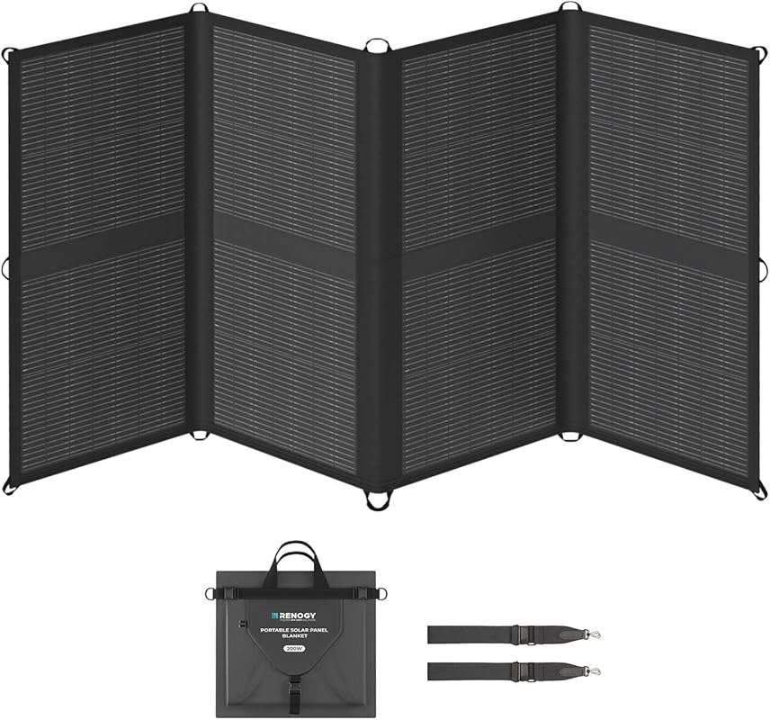 Renogy 200W Solar Panel Blanket with 25% Efficiency, Foldable and Ligh