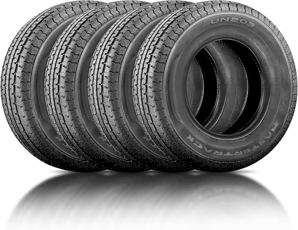 UN203 Radial Trailer Tires ST205/75R14 105N 8-Ply Load Range D with 3-