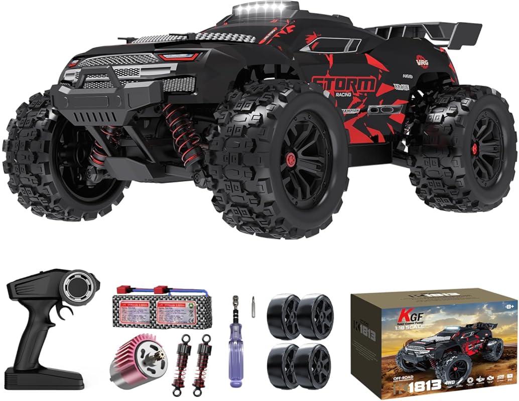 KGF 1:18 Scale All Terrain RC Car with 40km/h Speed, 2.4Ghz, and 4WD f