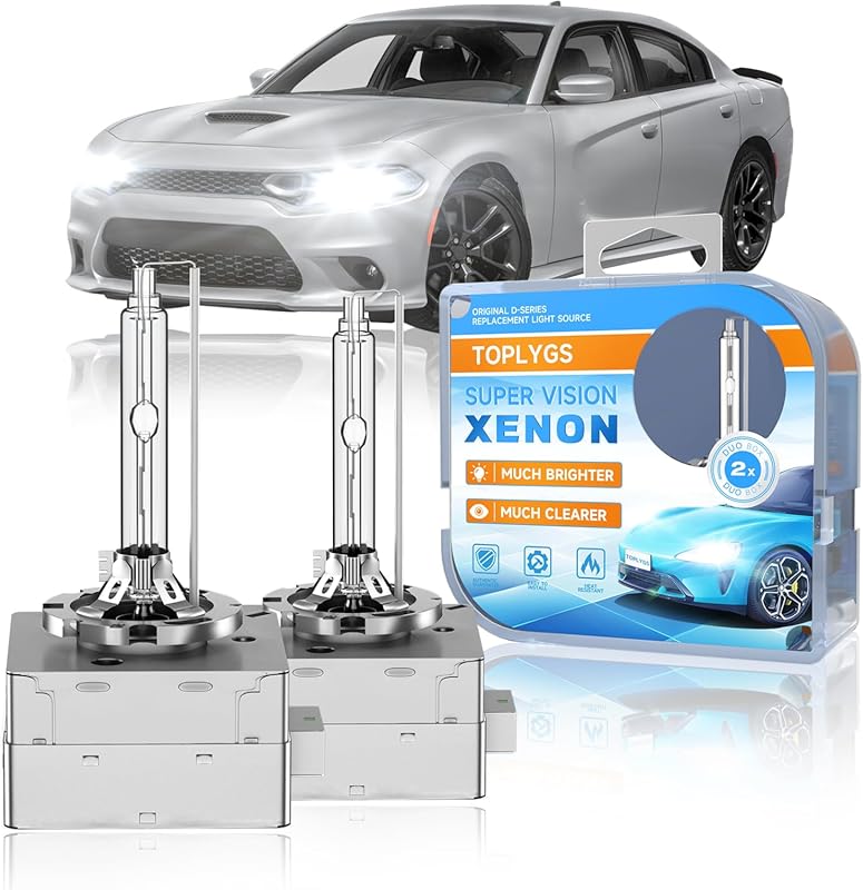 D3S HID Xenon Headlight Bulbs for Dodge Charger and Challenger, 6000K 