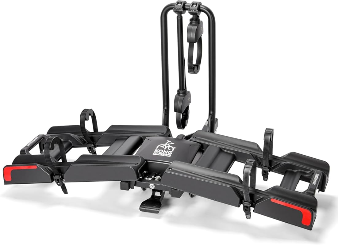 Hitch Bike Ebike Rack 200 Lbs Capacity- Tilting Folding Bicycle Car Ra